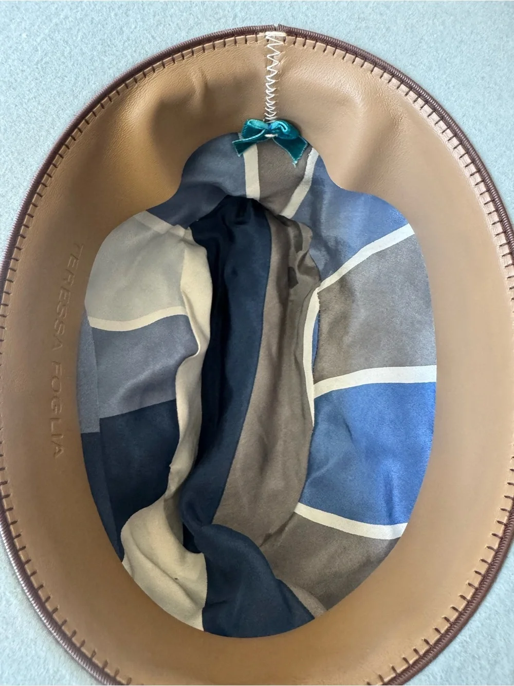Teressa Foglia Aly Powder Blue Cowgirl Hat with Braided Band (40X)- Never Worn!